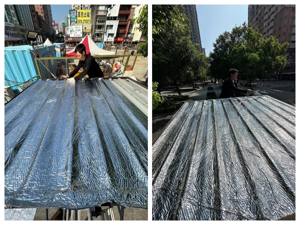 桃園防水處理-大興西路防水毯鋪設(施工後)
