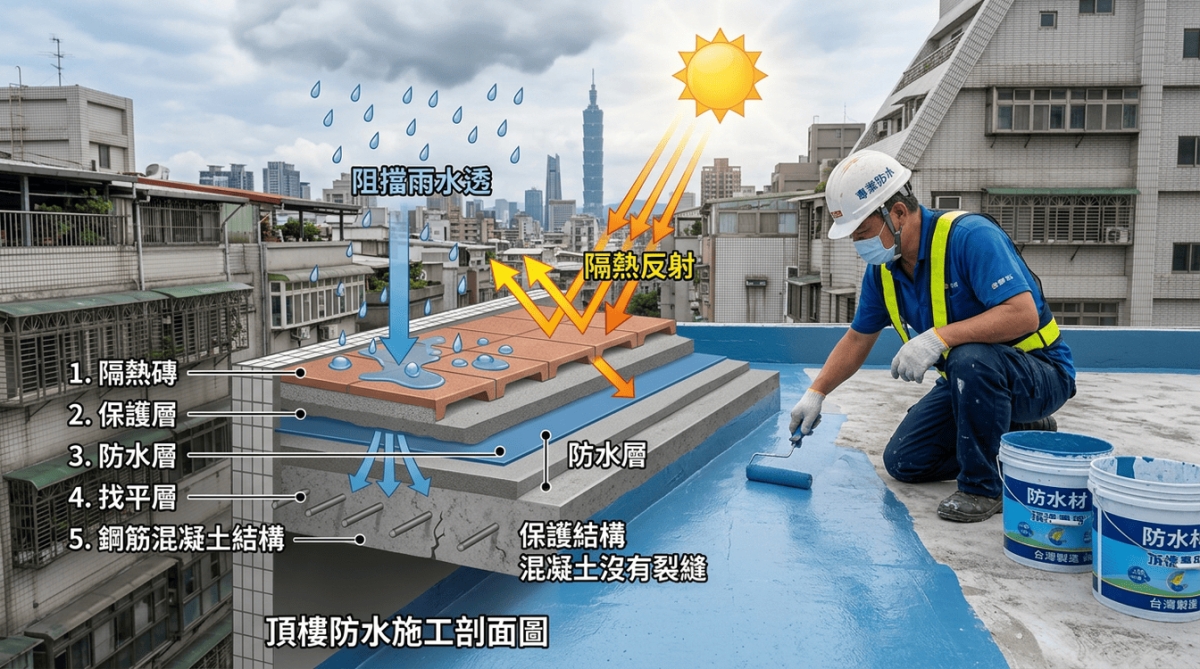 找出漏水源頭，防水工程來修復漏洞