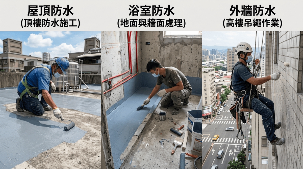 找出漏水源頭，防水工程來修復漏洞